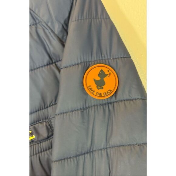 Save The Duck Colorblock Lightweight Insulated Puffer Youth Jacket Coat Size 14 - Picture 3 of 14